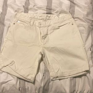 Michael kors white jean shorts